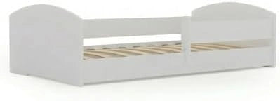 Lit Montessori Enfant Leo 160x80 avec Barrière - Design Scandinave Sécurisé et Confortable
