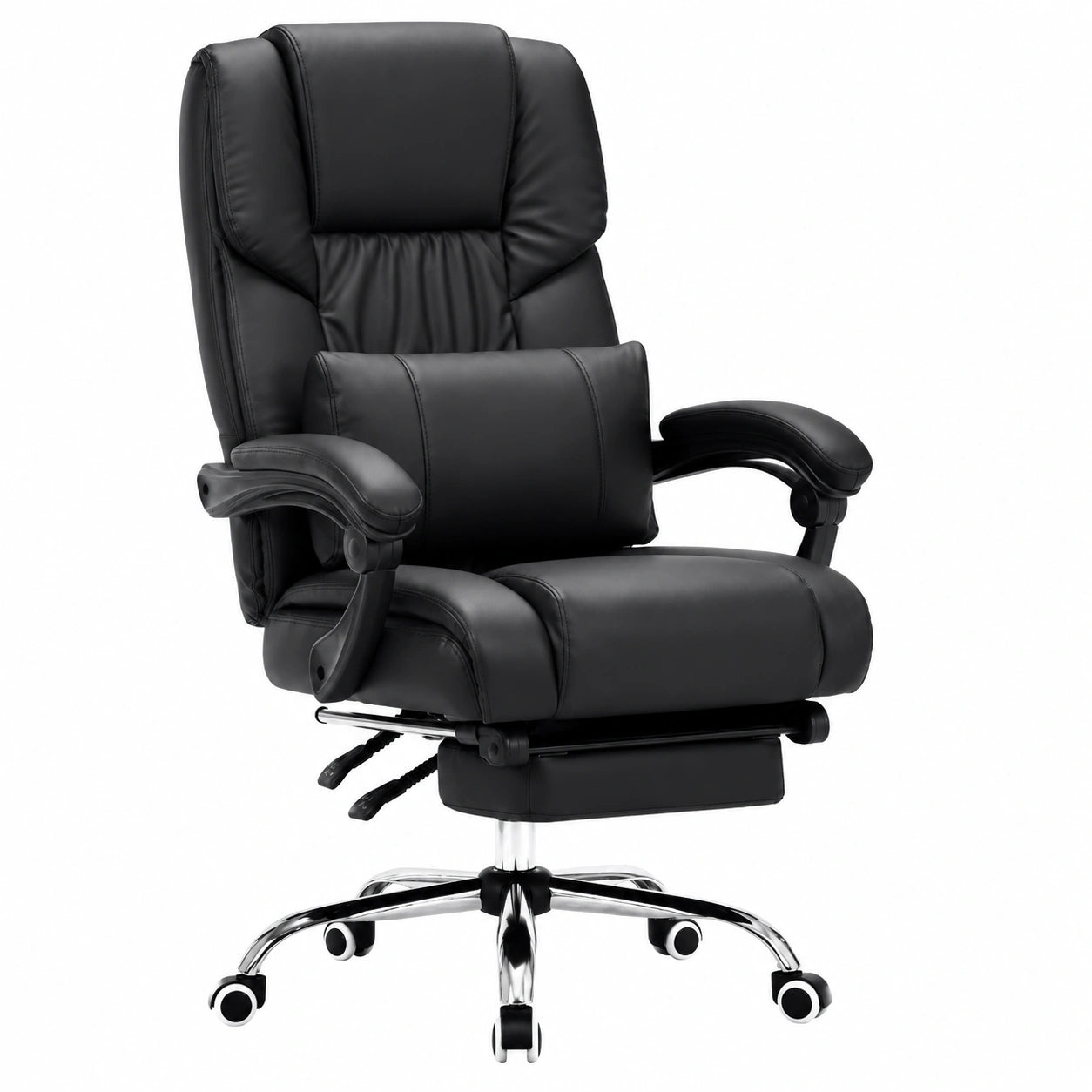 Fauteuil de bureau ergonomique avec repose-pied et dossier réglable