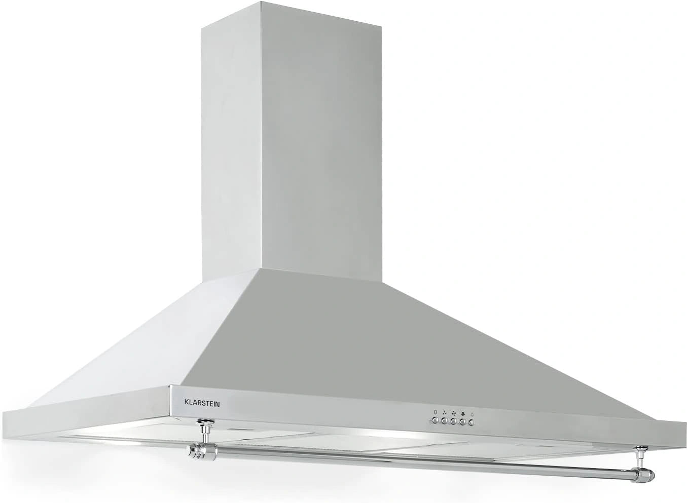 Klarstein Hotte Aspirante Silencieuse 90 cm, Éclairage LED, Débit 591,5 m³/h, Filtres à Graisse, Classe Énergétique A, Système d'Évacuation