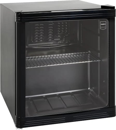 Réfrigérateur Minibar METRO Professional 46L, Verre et Acier Inox, Noir, Froid Ventilé