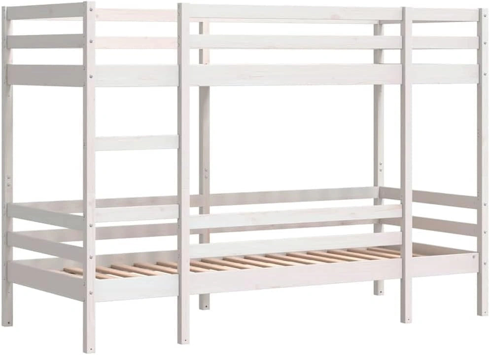 Lits superposés en pin massif blanc 80x200 cm pour enfants
