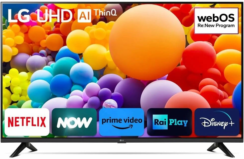 Téléviseur LG LED 55'' UHD 4K AI α5 Gen 7, 2024, Noir