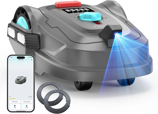 Robot Tondeuse YARDCARE M800Plus avec GPS et Vision 3D, 800 m², Recharge Automatique