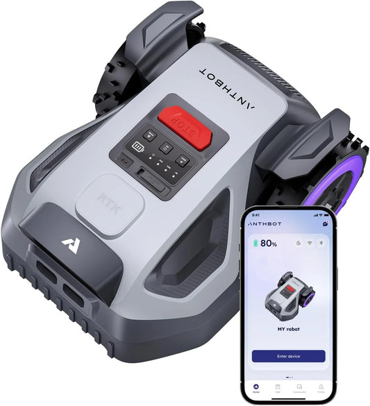 Robot Tondeuse ANTHBOT M5 avec Cartographie Avancée, Gestion Multi-zones et Programmation Intelligente