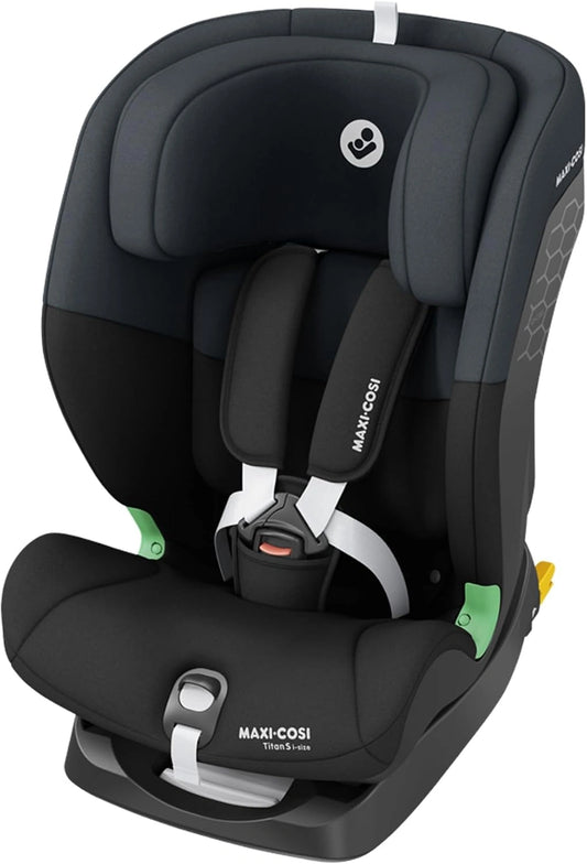 Siège Auto Enfant Maxi-Cosi Titan S i-Size, 76-150 cm, ISOFIX, 5 Inclinables, G-CELL, Harnais 5 Points, Noir