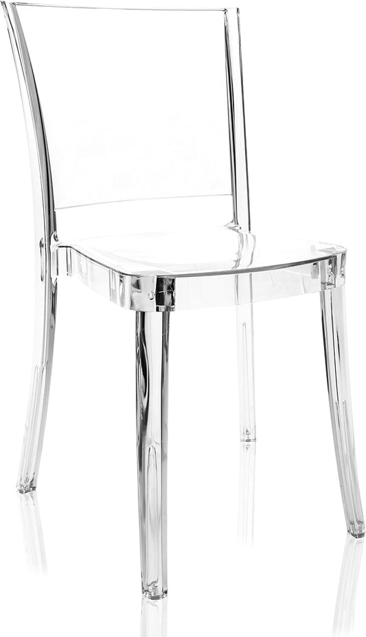 Ensemble de 4 Chaises Transparentes en Polycarbonate - Modèle Lucienne
