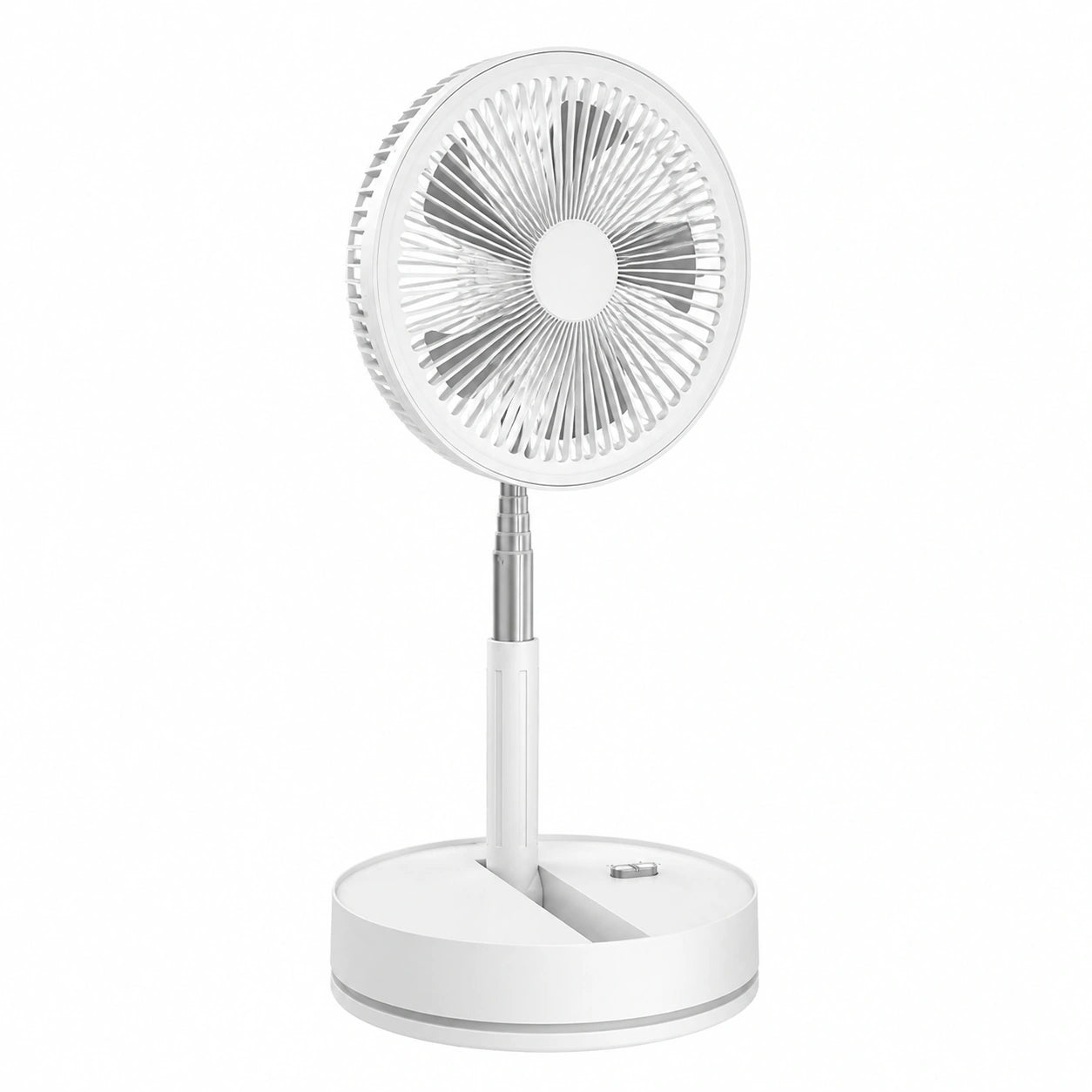 Ventilateur Silencieux et Pliable avec Télécommande, Batterie Rechargeable, USB, 4 Vitesses, Oscillant, Hauteur Réglable