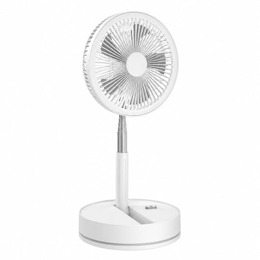 Ventilateur Silencieux et Pliable avec Télécommande, Batterie Rechargeable, USB, 4 Vitesses, Oscillant, Hauteur Réglable