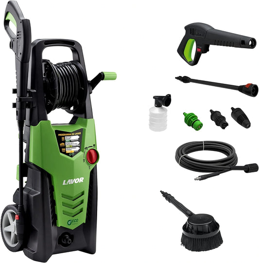 Nettoyeur Haute Pression Lavor Planet 160 WPS 2500W avec Enrouleur et Brosse Rotative