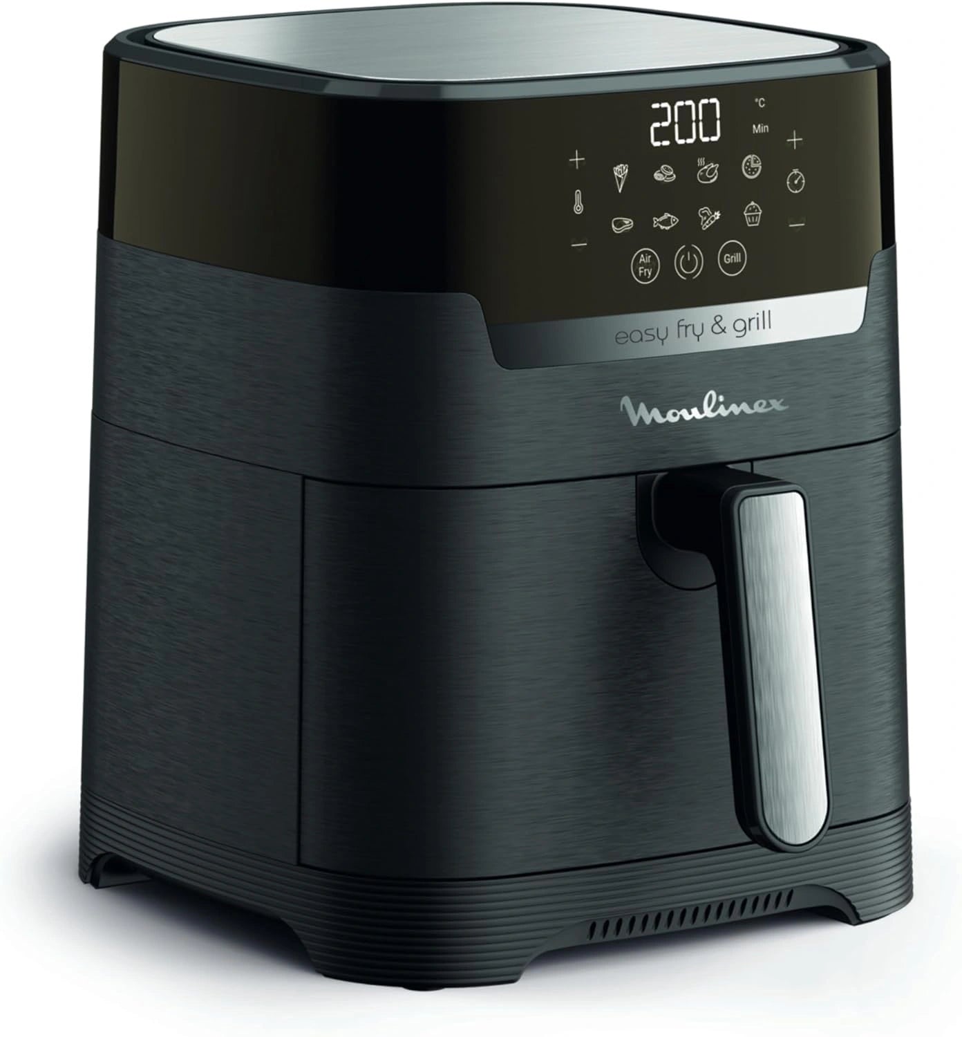 Friteuse à Air Moulinex XL 4,6L, Gril Intégré, 8 Modes, Écran Tactile, Température Ajustable, Idéale pour 6 Personnes